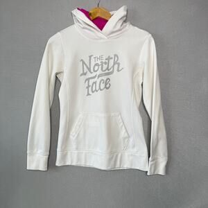 The North Face Sweatshirt Womens Small‎ White Berkeley CA Logo Hoodie Pullover